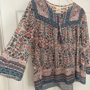 Knox Rose XL Midsleeve Vintage Inspired Top